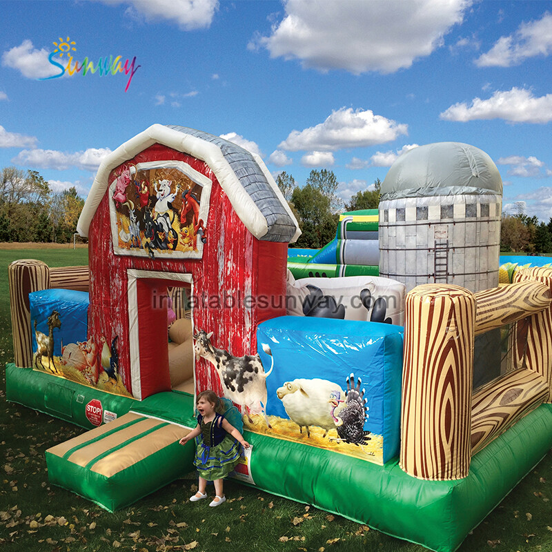 SB-594 7.3X4.9X3.65 MH Inflatable Toddler Barnyard Bounce House Yard Playland Farm theme park inflatable fun-city bouncer park bouncer